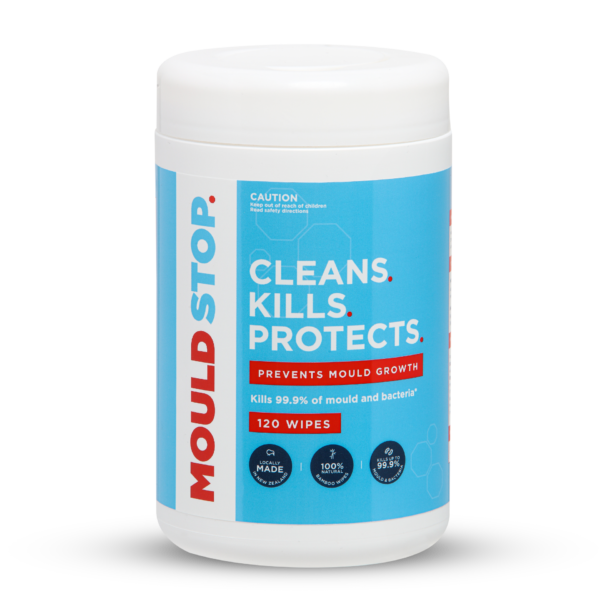 MOULD STOP Surface Cleaner and Protectant Wipes, Tub of 120